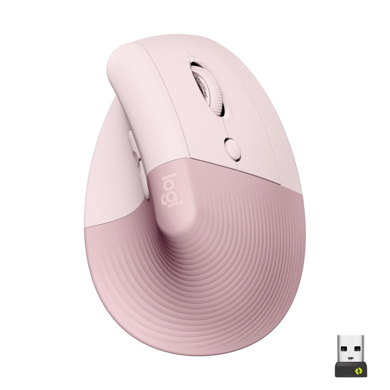 Logitech Lift Vertical Ergonomic Mouse - ROSE DARK ROSE - EMEA28-935