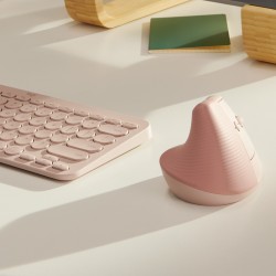 Logitech Lift Vertical Ergonomic Mouse - ROSE DARK ROSE - EMEA28-935