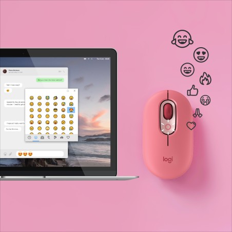 POP Mouse with emoji - HEARTBREAKER_ROSE - EMEA-808