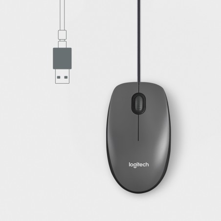 Logitech® Mouse M100 - BLACK - EMEA28i-935