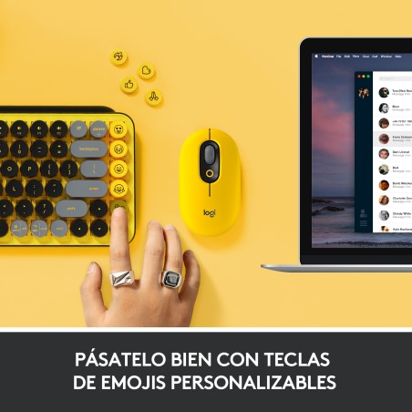 POP Keys Wireless Mechanical Keyboard With Emoji Keys - BLAST_YELLOW - ESP - MEDITER-412