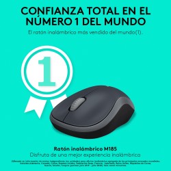 Logitech® Wireless Mouse M185 - SWIFT GREY - EMEA-808