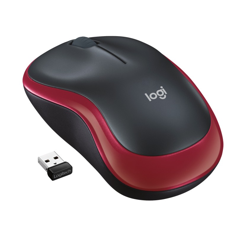 Logitech® Wireless Mouse M185 - RED - EMEA-808