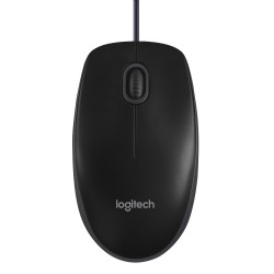 B100 Optical USB Mouse - BLACK-GREY - EMEA28i-935