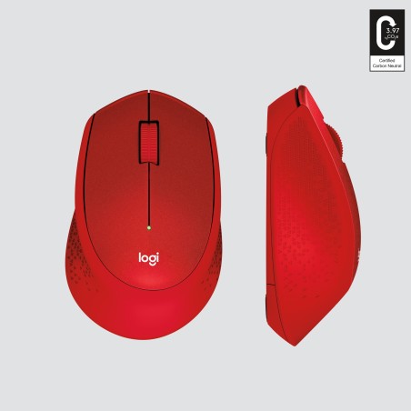 Logitech M330 SILENT PLUS Wireless Mouse - RED - EMEA28i-935