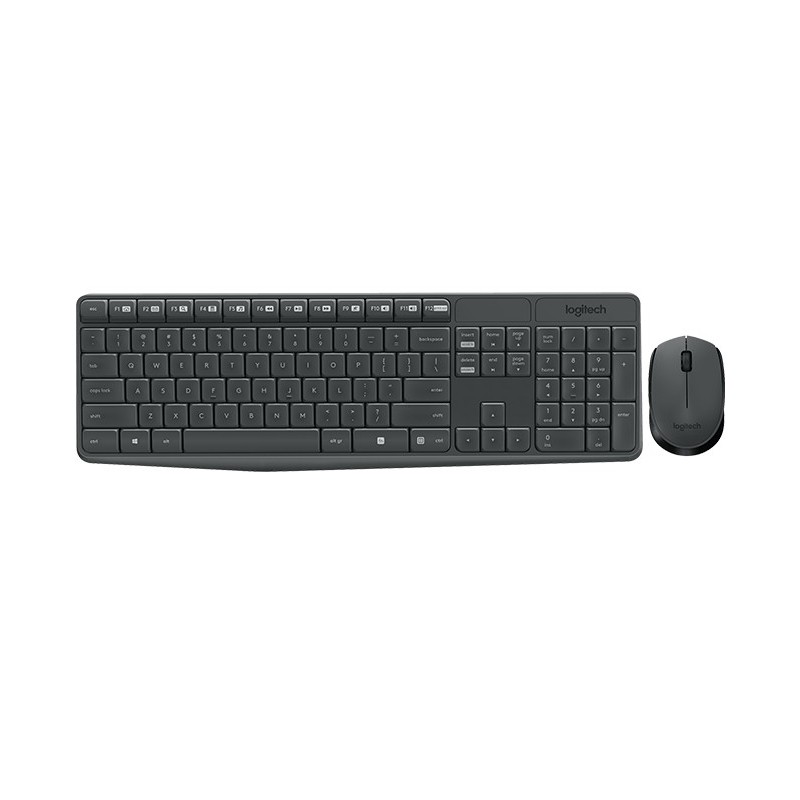 MK235 Wireless Keyboard and Mouse Combo - GREY - PTG - MEDITER-412