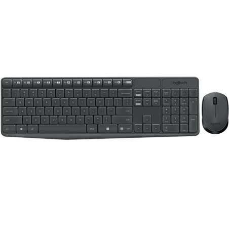 MK235 Wireless Keyboard and Mouse Combo - GREY - PTG - MEDITER-412