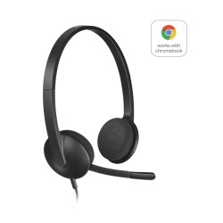 Logitech H340 USB Computer Headset - BLACK - EMEA-914