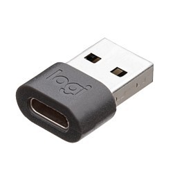 Logitech Zone Wired USB-C to A Adapter - GRAPHITE - WW-9004