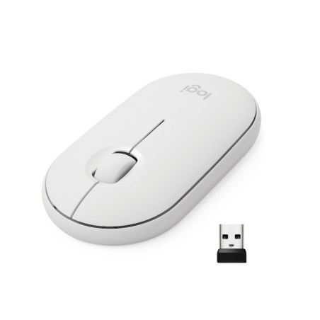 Logitech Pebble M350 Wireless Mouse - OFF-WHITE - EMEA-808