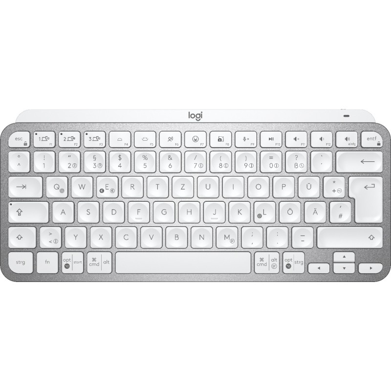 MX Keys Mini Minimalist Wireless Illuminated Keyboard - PALE GREY - DEU - CENTRAL-419