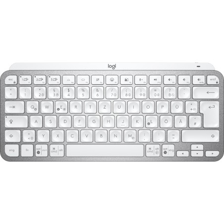 MX Keys Mini Minimalist Wireless Illuminated Keyboard - PALE GREY - DEU - CENTRAL-419