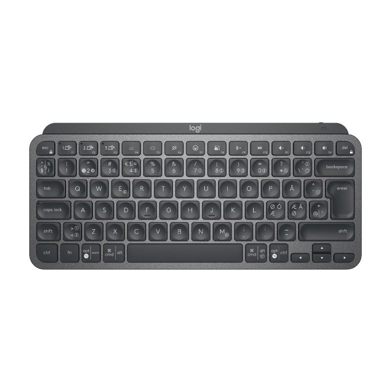 MX Keys Mini Minimalist Wireless Illuminated Keyboard - GRAPHITE - PAN - NORDIC-613