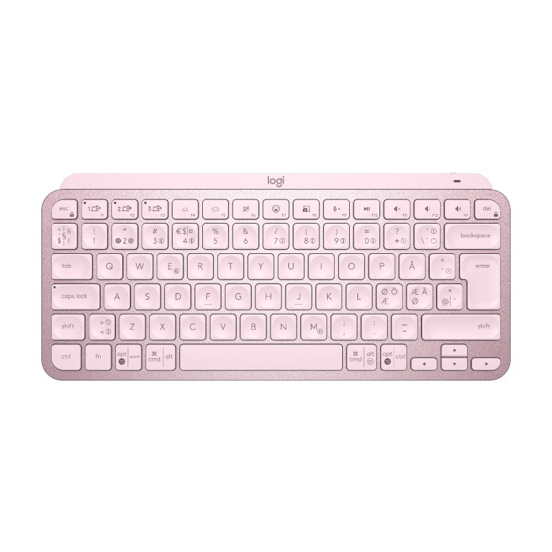 MX Keys Mini Minimalist Wireless Illuminated Keyboard - ROSE - PAN - NORDIC-613