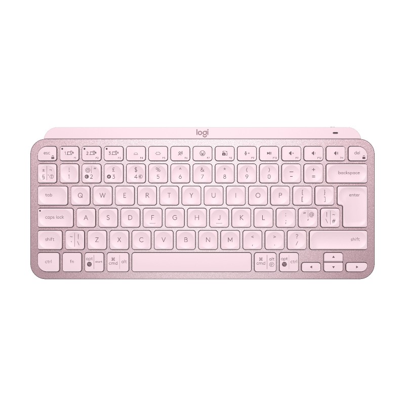 MX Keys Mini Minimalist Wireless Illuminated Keyboard - ROSE - UK - INTNL-973