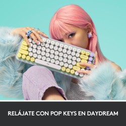 POP Keys Wireless Mechanical Keyboard With Emoji Keys - DAYDREAM_MINT - ESP - MEDITER-412