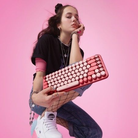 POP Keys Wireless Mechanical Keyboard With Emoji Keys - HEARTBREAKER_ROSE - US INT'L - INTNL-973