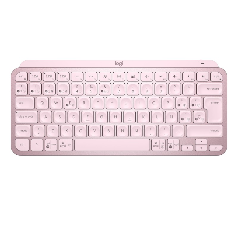 MX Keys Mini Minimalist Wireless Illuminated Keyboard - ROSE - ESP - MEDITER-412