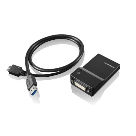 Lenovo USB 30 to DVI VGA Monitor Adapter