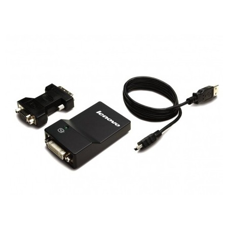 Lenovo USB 30 to DVI VGA Monitor Adapter