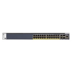 NETGEAR M4300-28G-PoE+ (550W PSU) Stackable Managed Switch with 24x1G PoE+ and 4x10G including 2x10G