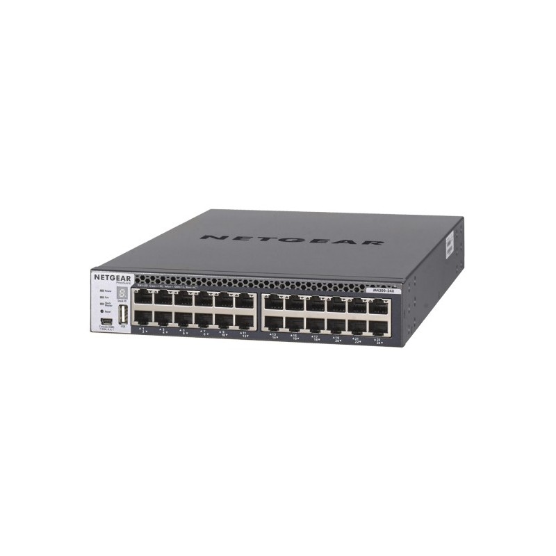 NETGEAR ProSAFE® M4300-24X Apilable L3 Managed Switch con 24-port 10GBASE-T y 4-port shared 10GBASE-