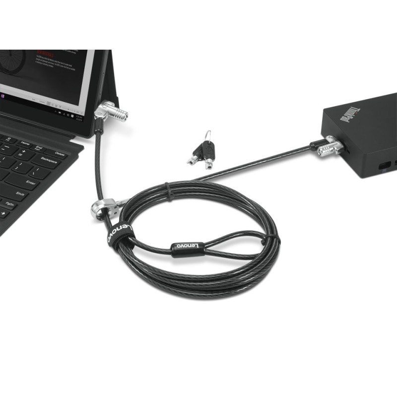 Kensington NanoSaver Twin Head MasterKey Cable Lock from Lenovo