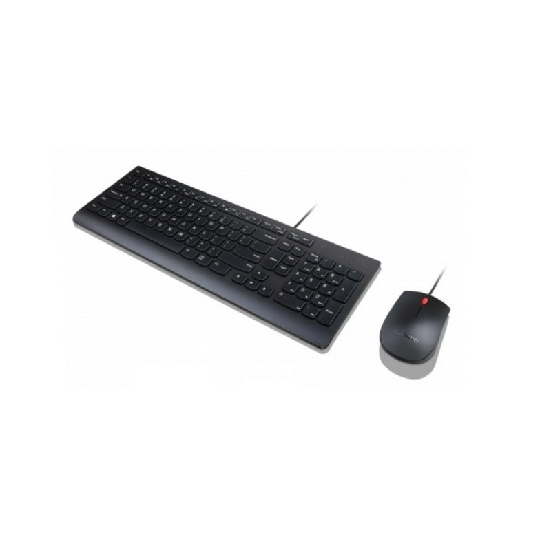 Lenovo Essential Wired Keyboard and Mouse Combo - Belgian  UK 