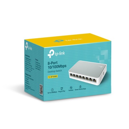 Switch de sobremesa con 8 puertos a 10 100 Mbps