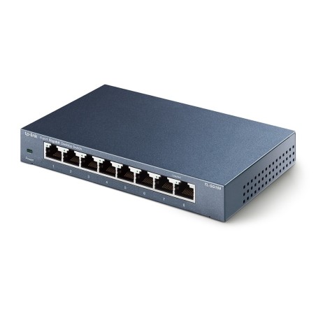 Switch para sobremesa con 8 puertos a 10 100 1000 Mbps