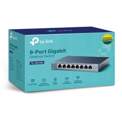 Switch para sobremesa con 8 puertos a 10 100 1000 Mbps