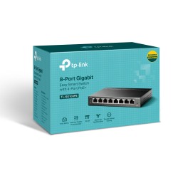 Easy Smart Switch Gigabit de 8 puertos con 4 puertos PoE