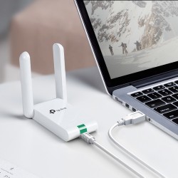 Adaptador USB Inalámbrico de Alta Sensibilidad a 300 Mbps