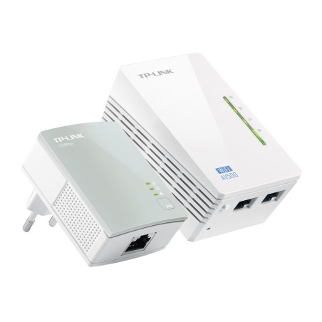 Kit de inicio de extensor Powerline Wi-Fi AV600 de 300 Mbps