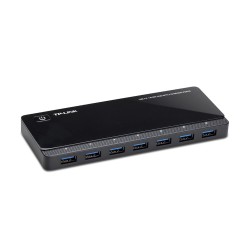 Concentrador de 7 puertos USB 30 con 2 puertos de carga de corriente (2 4 A máx)  Diseño de escrito