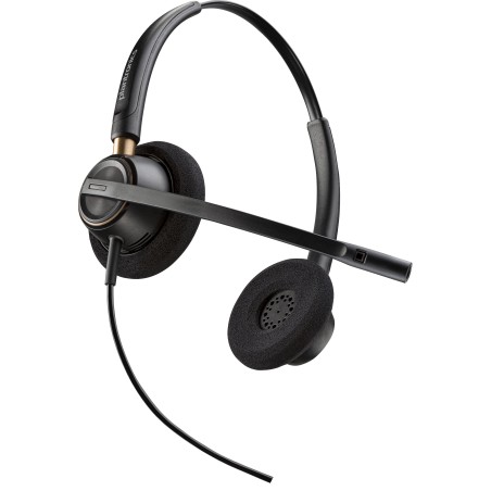 Poly EncorePro 520 Binaural Headset +Quick Disconnect EMEA - INTL English Loc Euro plug