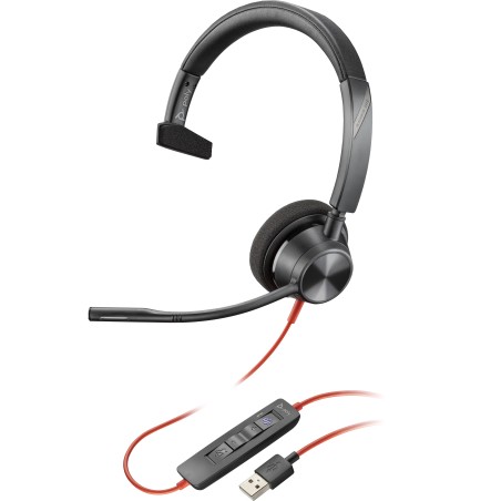 Poly Blackwire 3310 Microsoft Teams Certified USB-A Headset