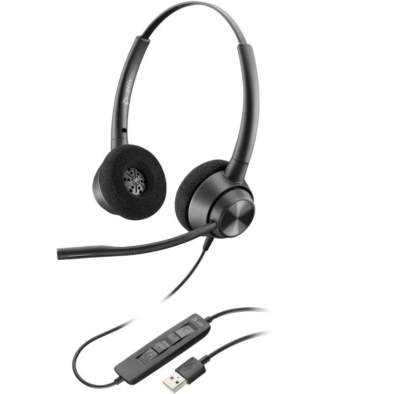 Poly EncorePro 310 Monaural USB-A Headset TAA