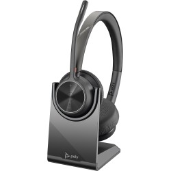 Poly Voyager 4320 UC Stereo USB-A Headset +BT700 USB-A Adapter +Charging Stand