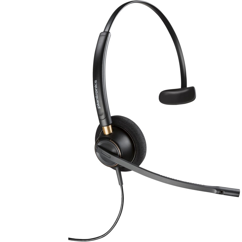 Poly EncorePro 510 Monaural Headset +Quick Disconnect EMEA - INTL English Loc Euro plug