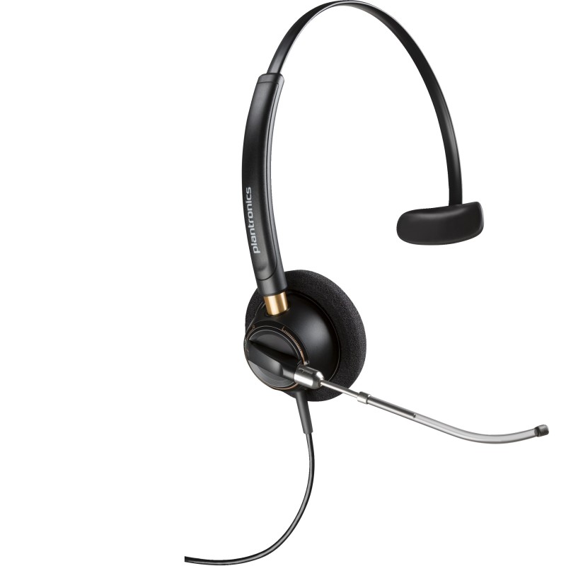 Poly EncorePro 510V Monaural Headset VoiceTube +Quick Disconnect EMEA - INTL English Loc  Euro plug