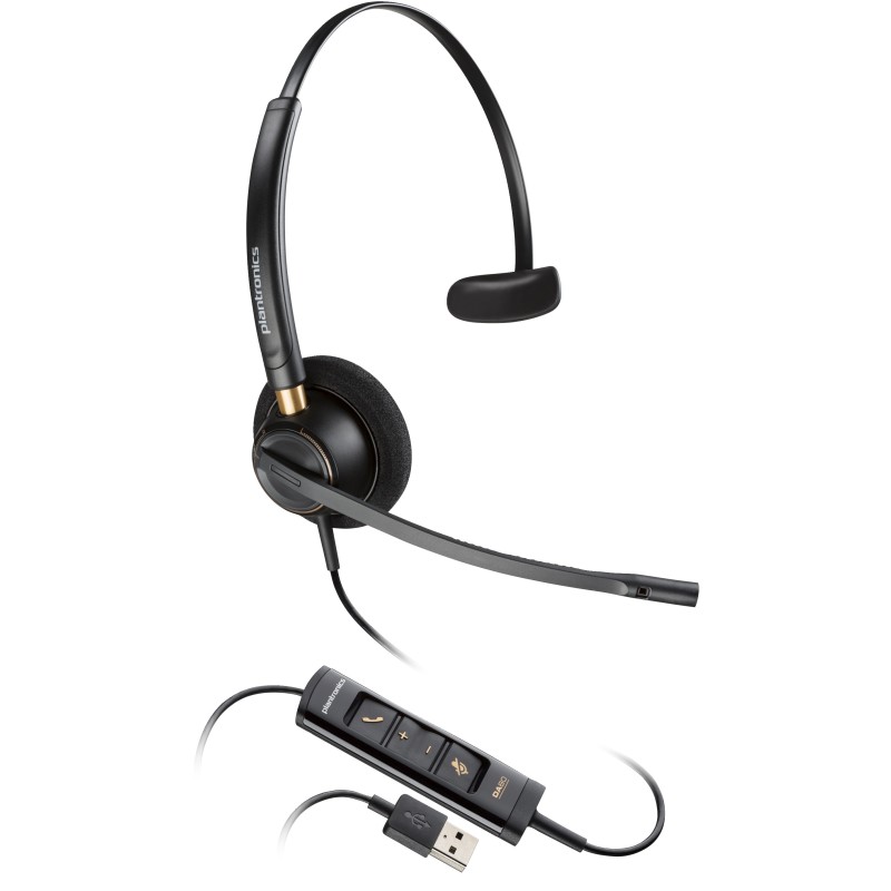 Poly EncorePro 515 Microsoft Teams Certified Monoaural with USB-A Headset