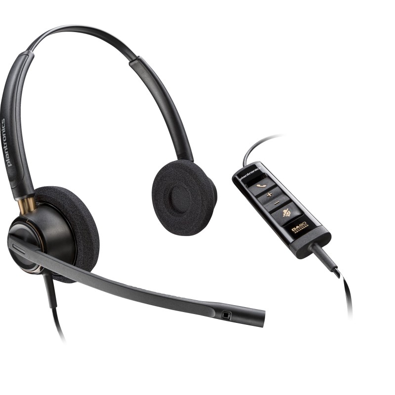 Poly EncorePro 525 Microsoft Teams Certified Stereo with USB-A Headset