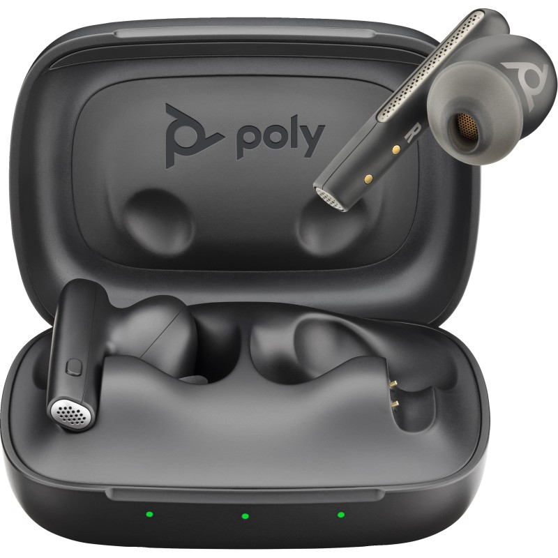 Poly Voyager Free 60 UC Carbon Black Earbuds +BT700 USB-A Adapter +Basic Charge Case