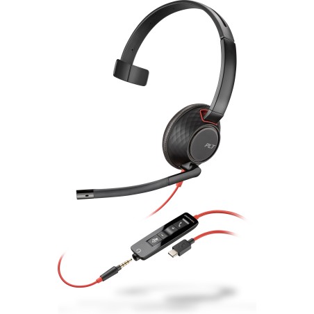 Poly Blackwire C5210 USB-C Headset +Inline Cable