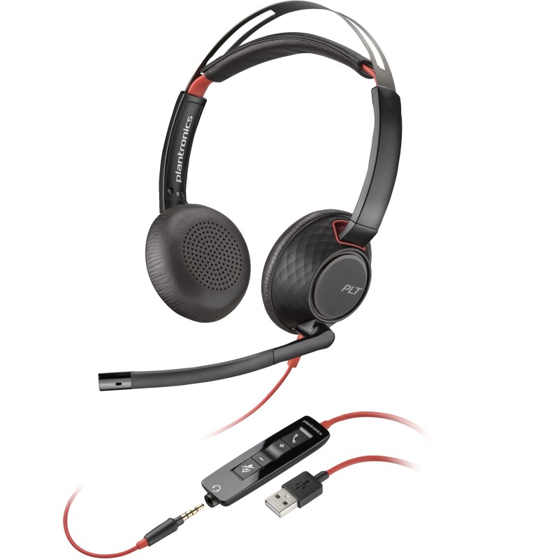 Poly Blackwire 5220 Stereo USB-A Headset (Bulk)