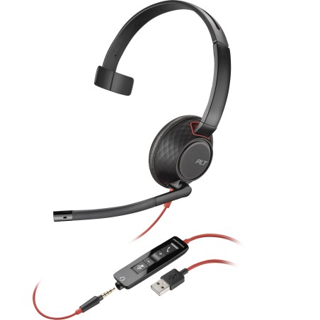 Poly Blackwire 5210 Monaural USB-A Headset (Bulk)