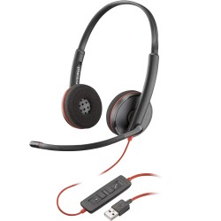 Poly Blackwire 3220 Stereo USB-A Headset (Bulk)