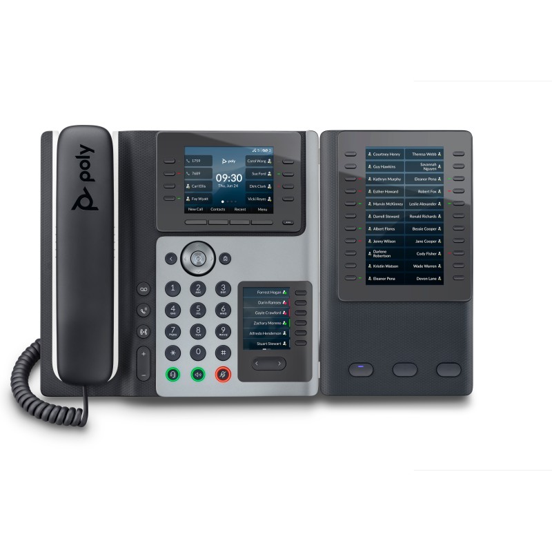 Poly Edge E450 IP Phone and PoE-enabled