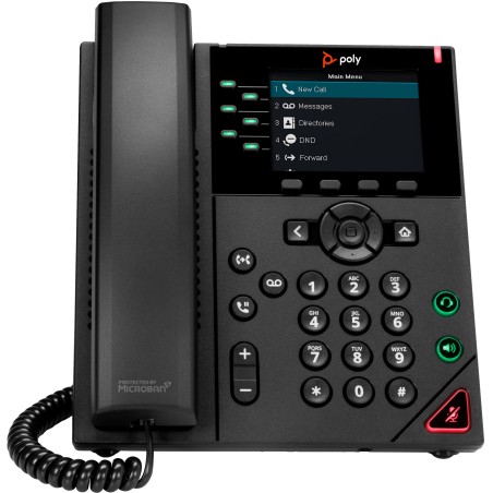 Poly VVX 350 6-Line IP Phone and PoE-enabled